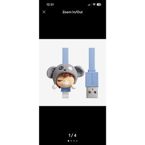 POP MART HIRONO Mime Series-Cable Blind Box (iPhone) - Unspoken - Like new